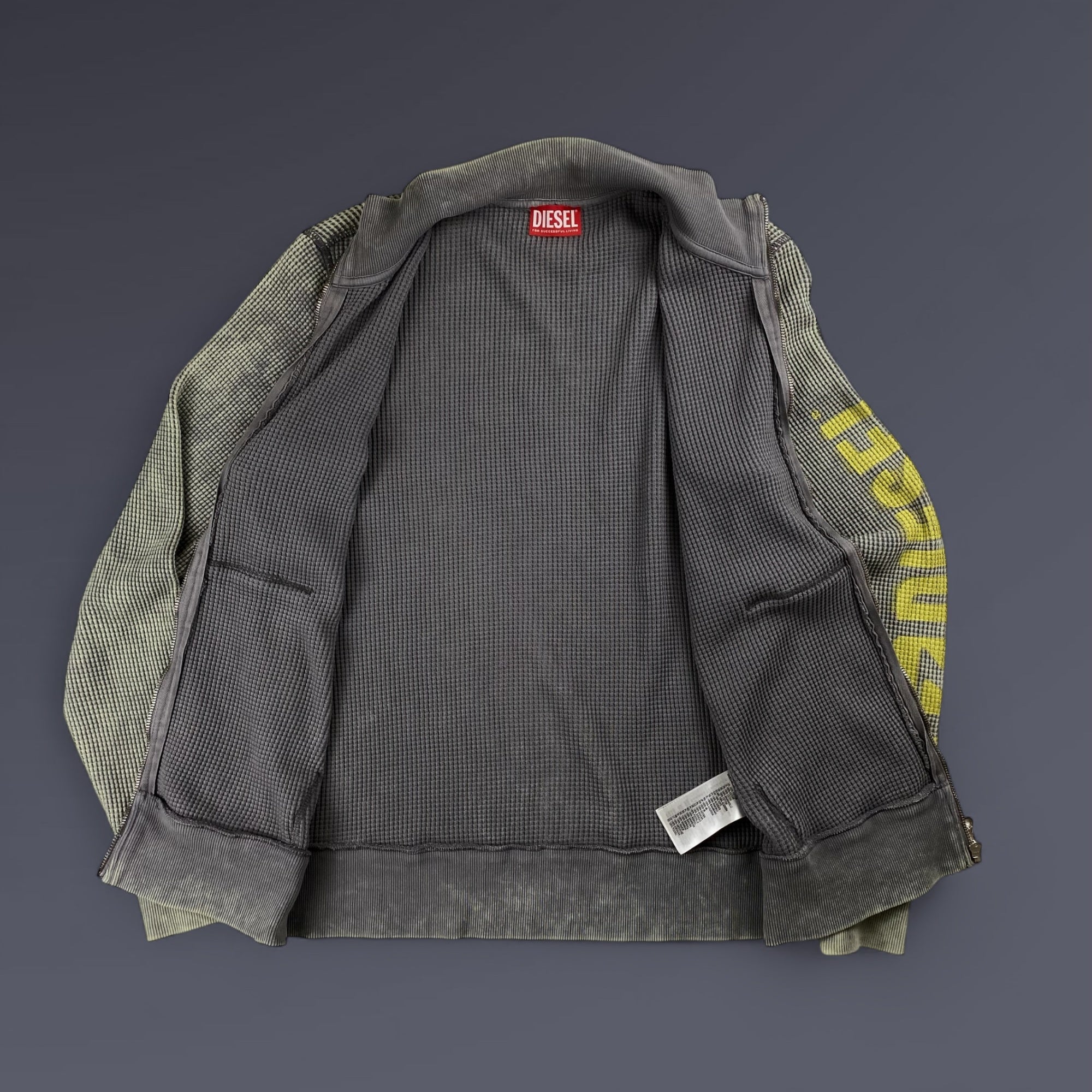 24SS DIESEL ディーゼル / S-GINAFY-ZIP ワッフル ジャケット 参考定価：45,000+tax SIZE:XS （M程度）