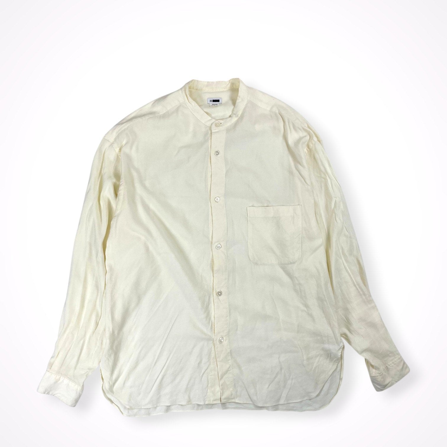 H BEAUTY＆YOUTH / BAND COLLAR VOLUME SHIRT 参考定価：19,000+tax SIZE:M