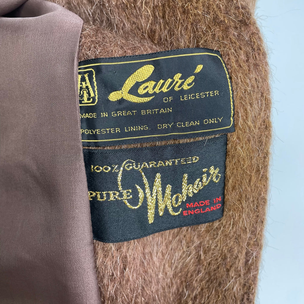 ENGLAND VINTAGE イギリス ヴィンテージ / mid60-early70s Pure Mohair Coat 美品 MADE IN ENGLAND SIZE：L程度