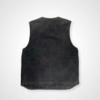 carhartt カーハート / フェード ダック地Vネックベスト ブラック SIZE:L程度