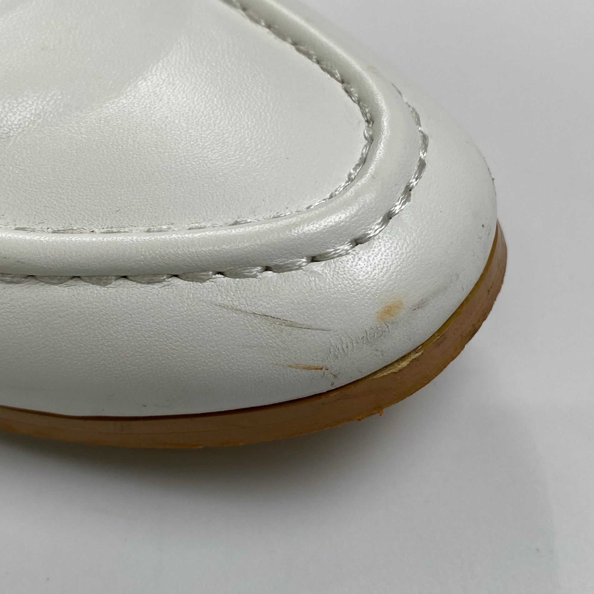 un/neu アンノイ / コインローファー ホワイト SIZE:M