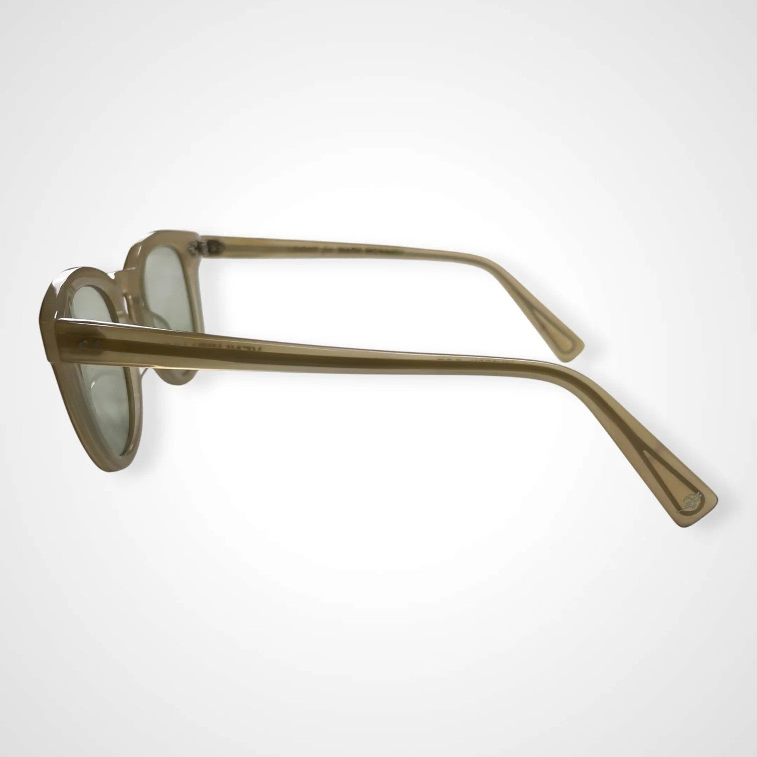 Mark McNairy x GLCO[Garrett Leight] マークマクナリ― ギャレットライト / コラボサングラス ベージュ×ライトグリーン 度なしカラーレンズ入り SIZE:46□23