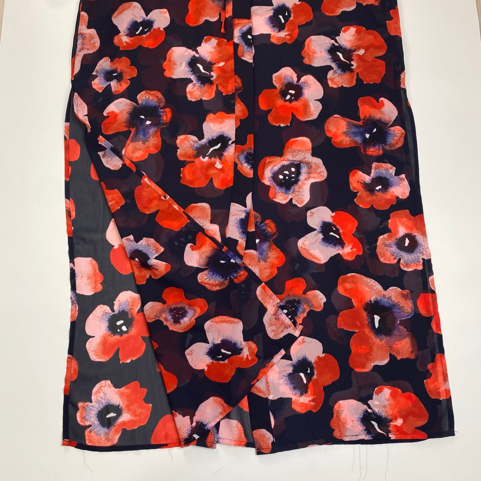 5 PREVIEW ファイブ プレビュー / シャツワンピース フラワープリント チャーム付 参考定価：40,000程度 SIZE：S