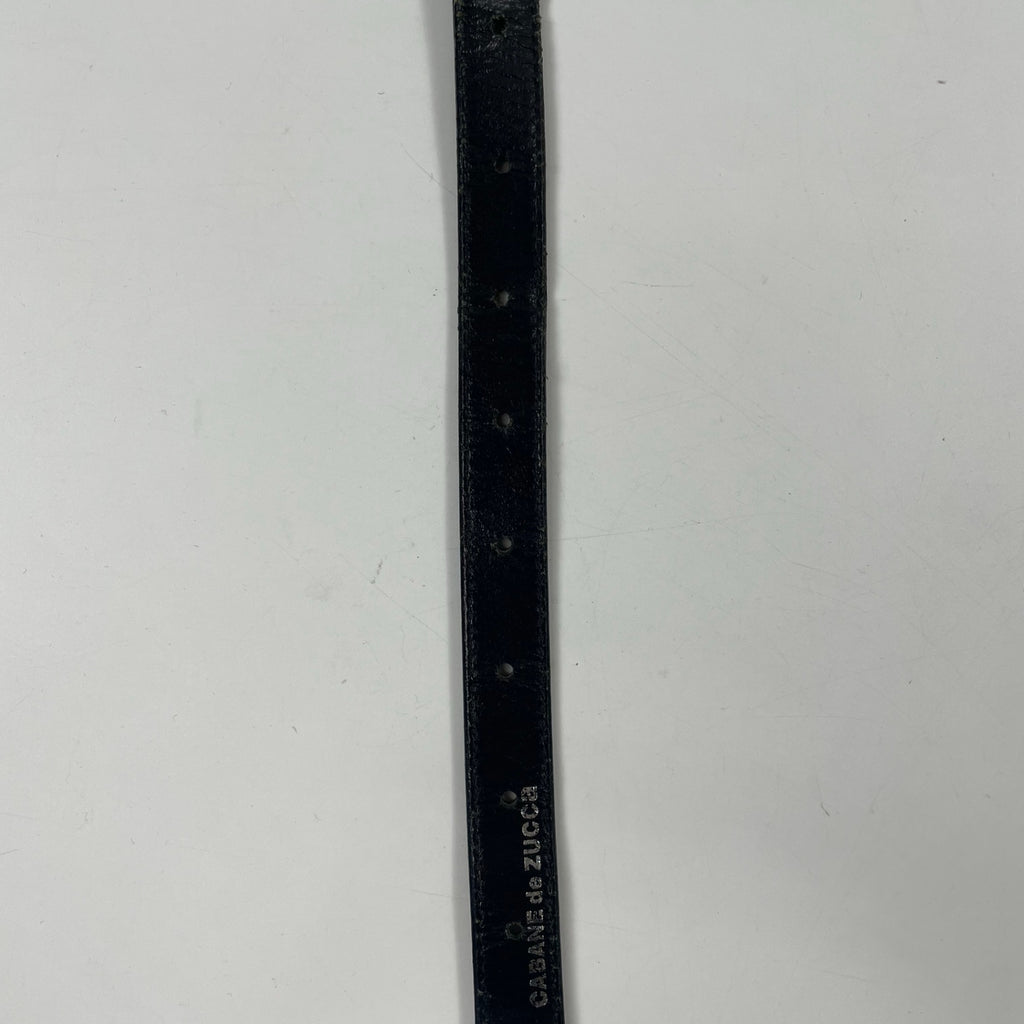 CABANE de ZUCCA / リングスタッズ レザーベルト 全長:約117.5cm