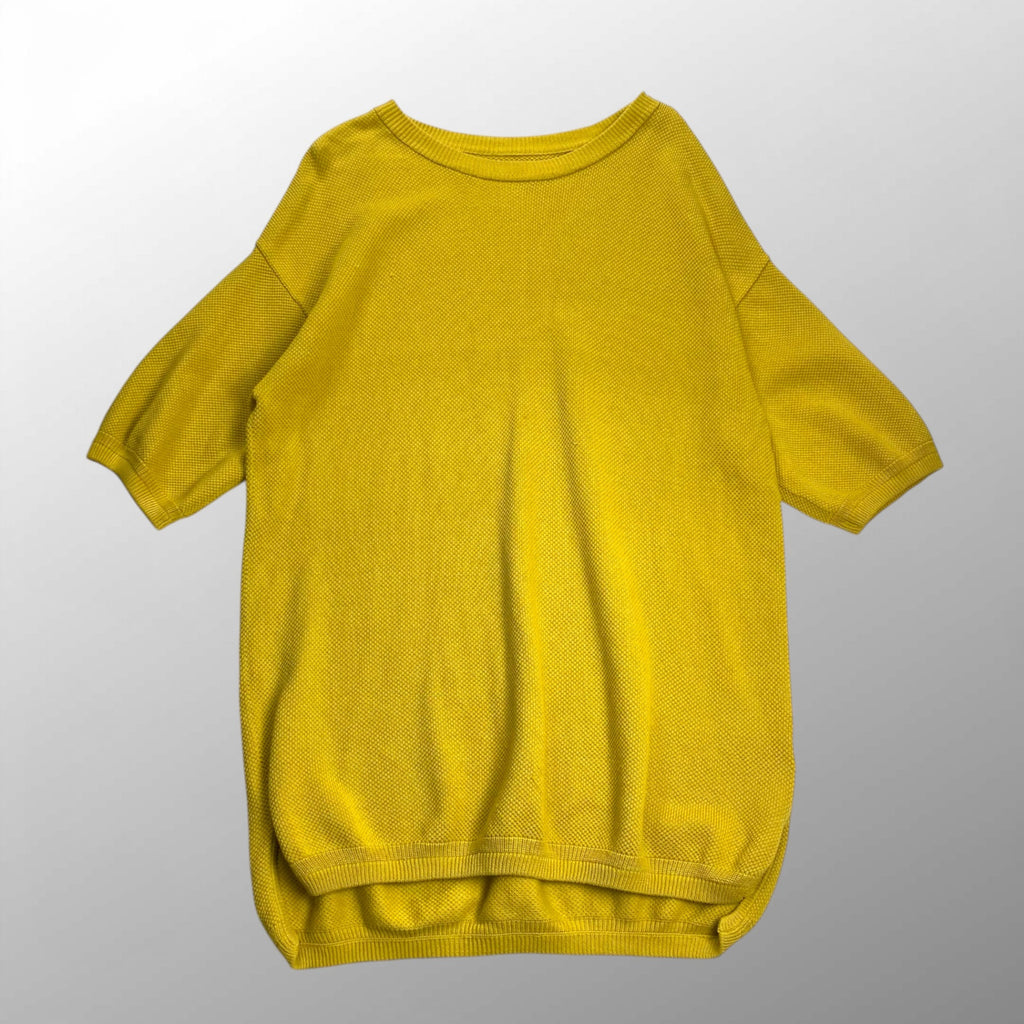 crepuscule × the sakaki クレプスキュール ザ サカキ / 鹿子Tシャツ イエロー コットン100％ SIZE:FREE