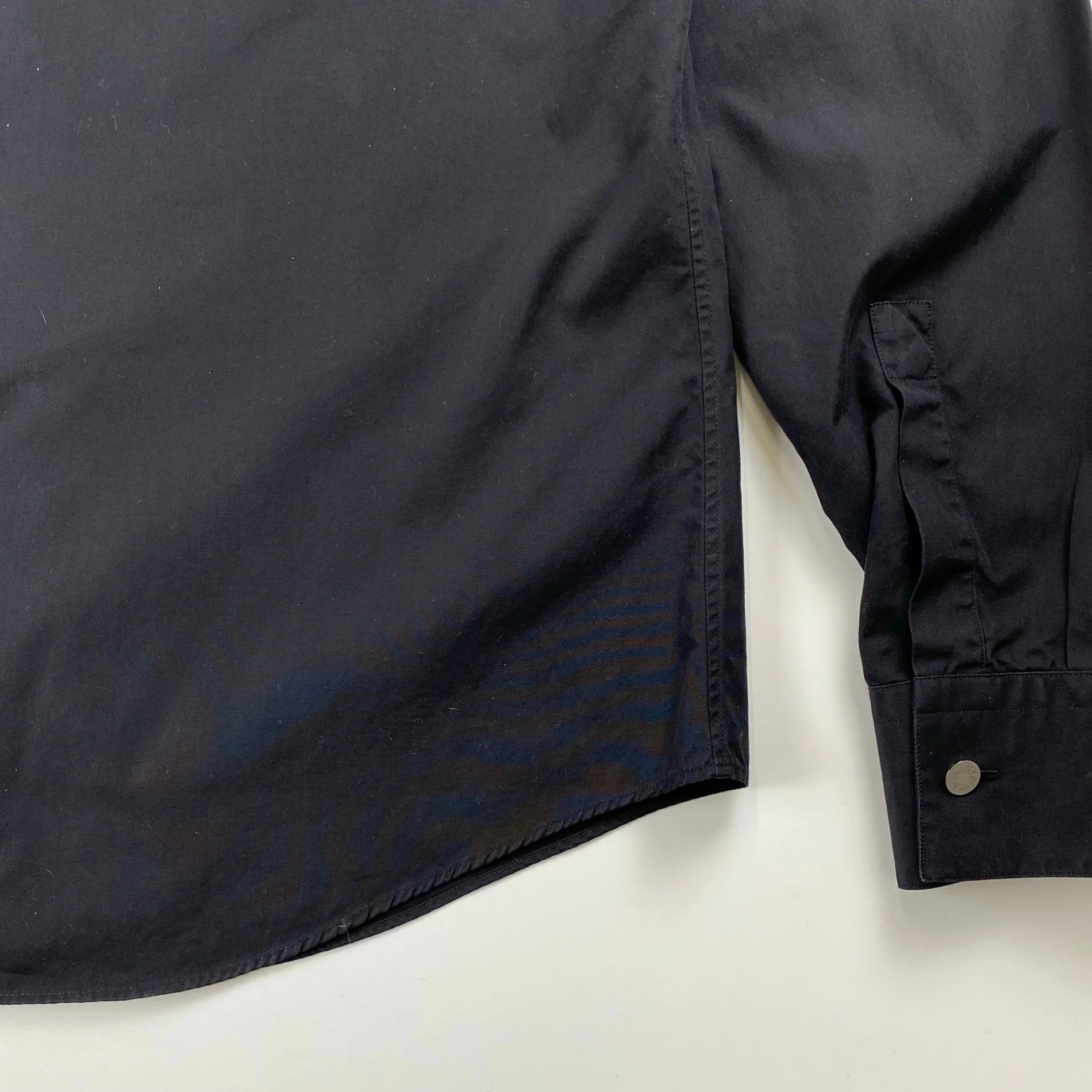 HERMES エルメス / スタンドカラー シャツ セリエボタン 変形デザイン SIZE：39（M程度）