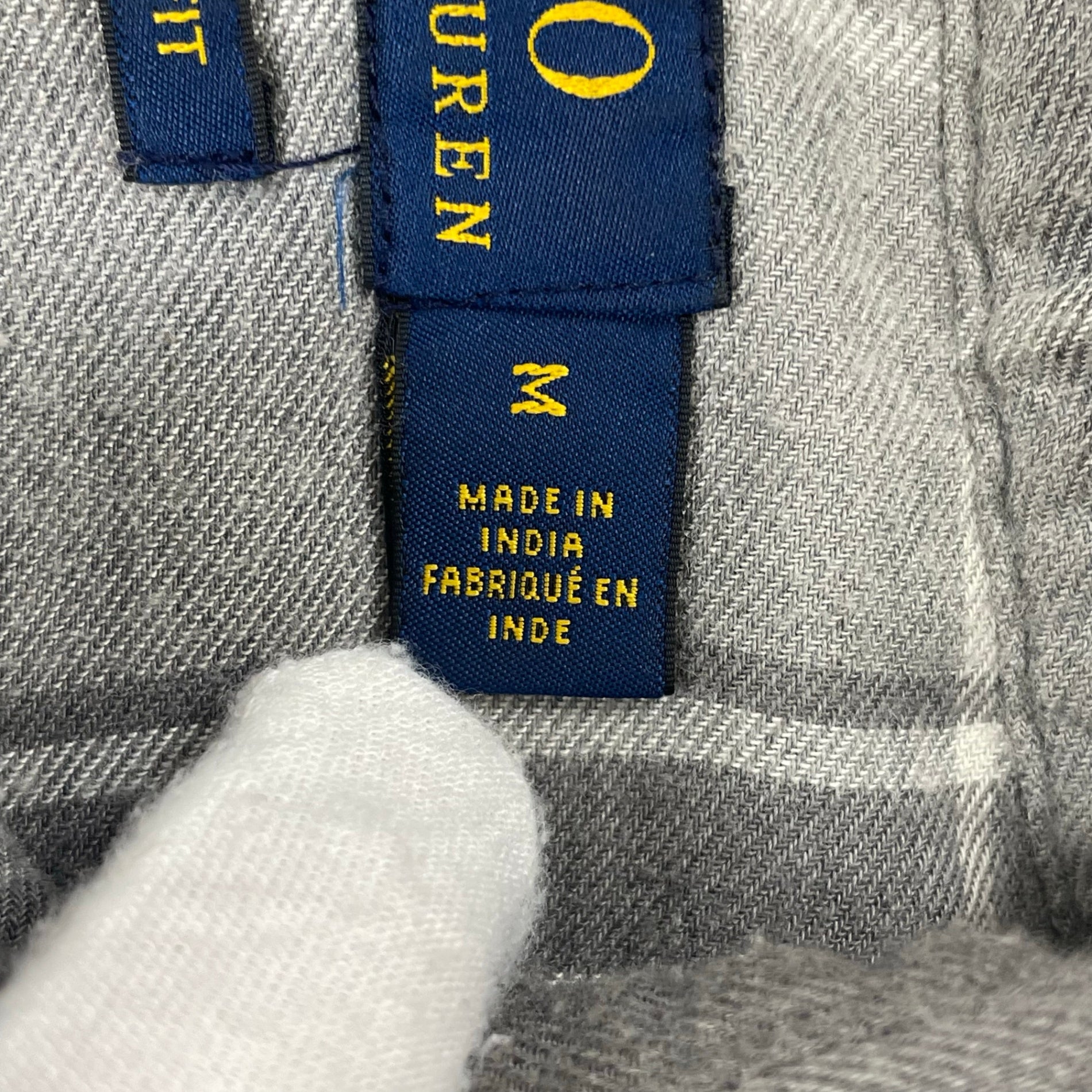 POLO RALPH LAUREN / インド製コットン ダブルガーゼシャツ 参考定価：24,000程度 SIZE:M