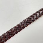 Saddler's / 編み込みレザーベルト ゴールドバックル