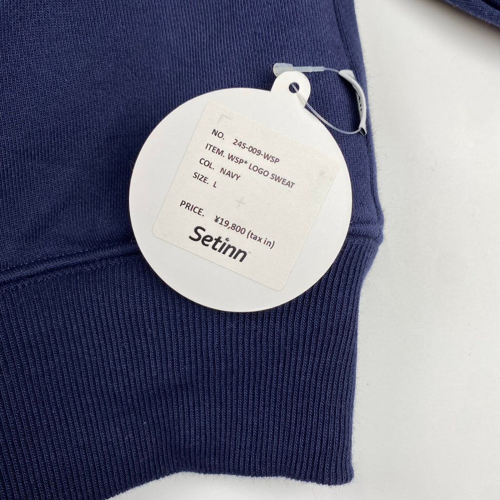 【タグ付 極美品】Setinn セットイン WAKE SAPPORO BEAMS / EXCLUSIVE ロゴスウェット 在原みゆ紀 裏地メッシュ ジップポケット付 SIZE:L