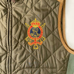 RALPH LAUREN / レザー切替キルティングベスト 参考定価：55,000程度 SIZE:M