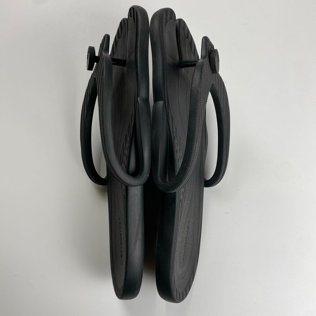 【カニエ ウエスト着用】 BALENCIAGA バレンシアガ / 足袋 ラバー サンダル ブラック 希少モデル  SIZE：27.5cm