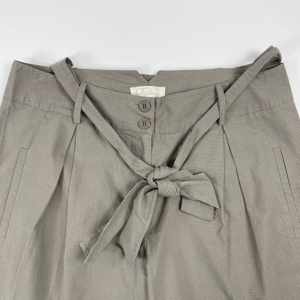 CRISTINA GAVIOLI / コットンリネンベルテッドハーフパンツ SIZE:46