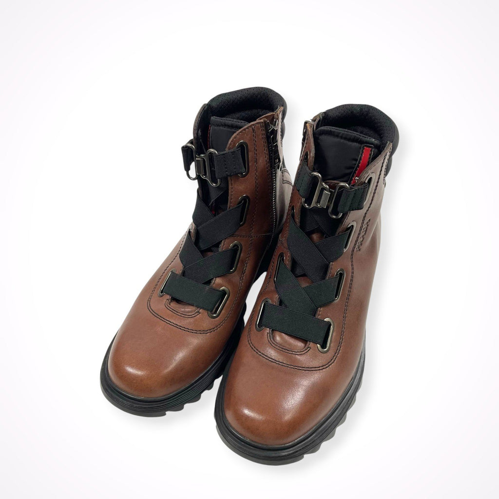 PRADA SPORT / テックレースレザーブーツ 極美品 SIZE:8