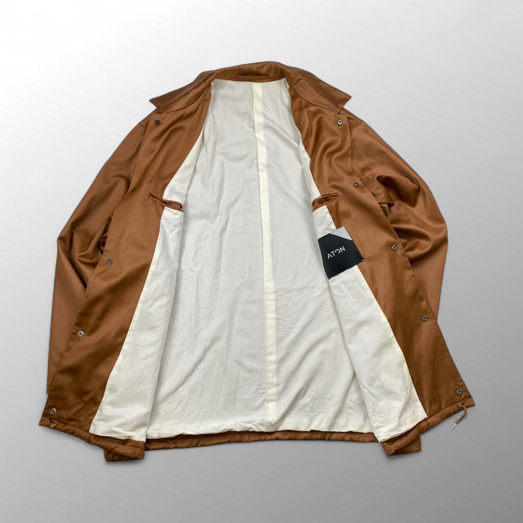 ATON エイトン / コーチジャケット ビッグシルエット  参考定価：79,000+tax SIZE:XXL程度
