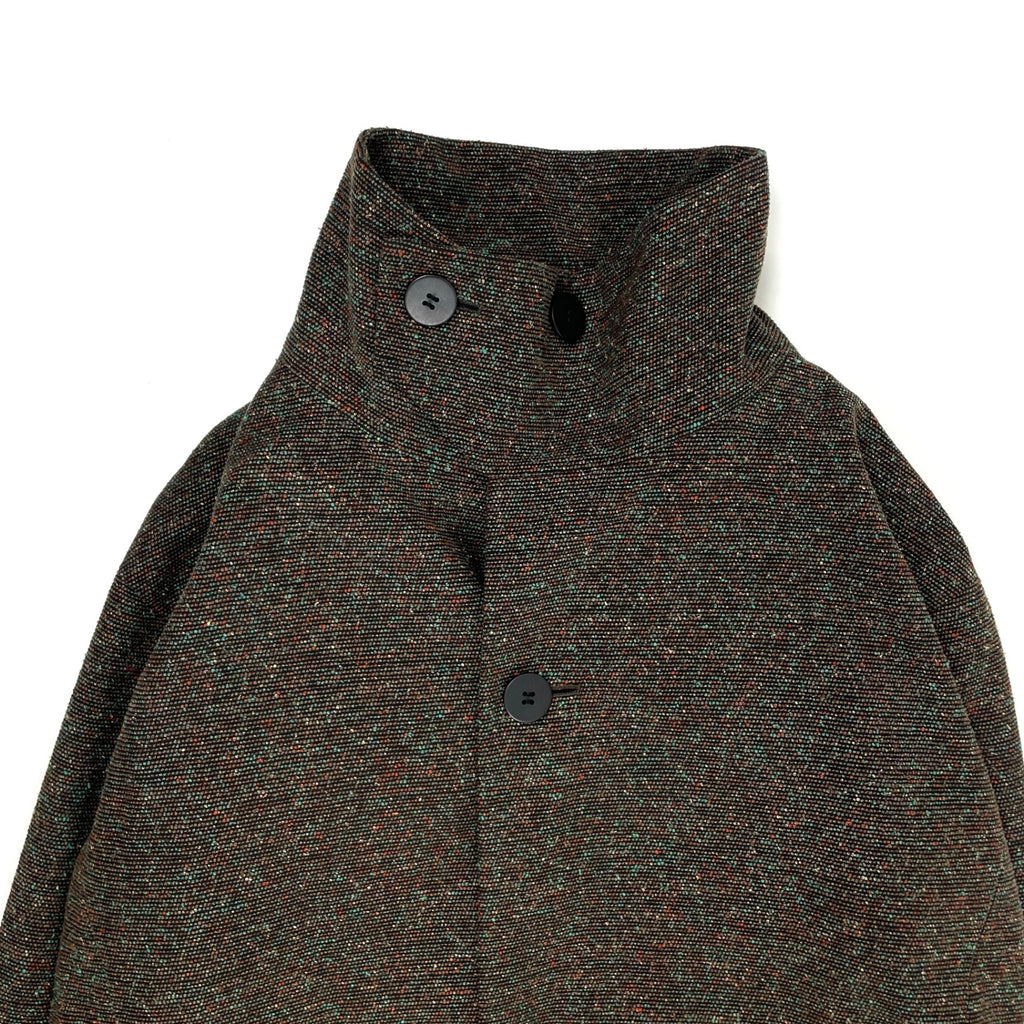 IM MEN ISSEY MIYAKE / MELANGE TWEEDハイネックコート LA23FA121 参考定価：150,000程度 SIZE:3