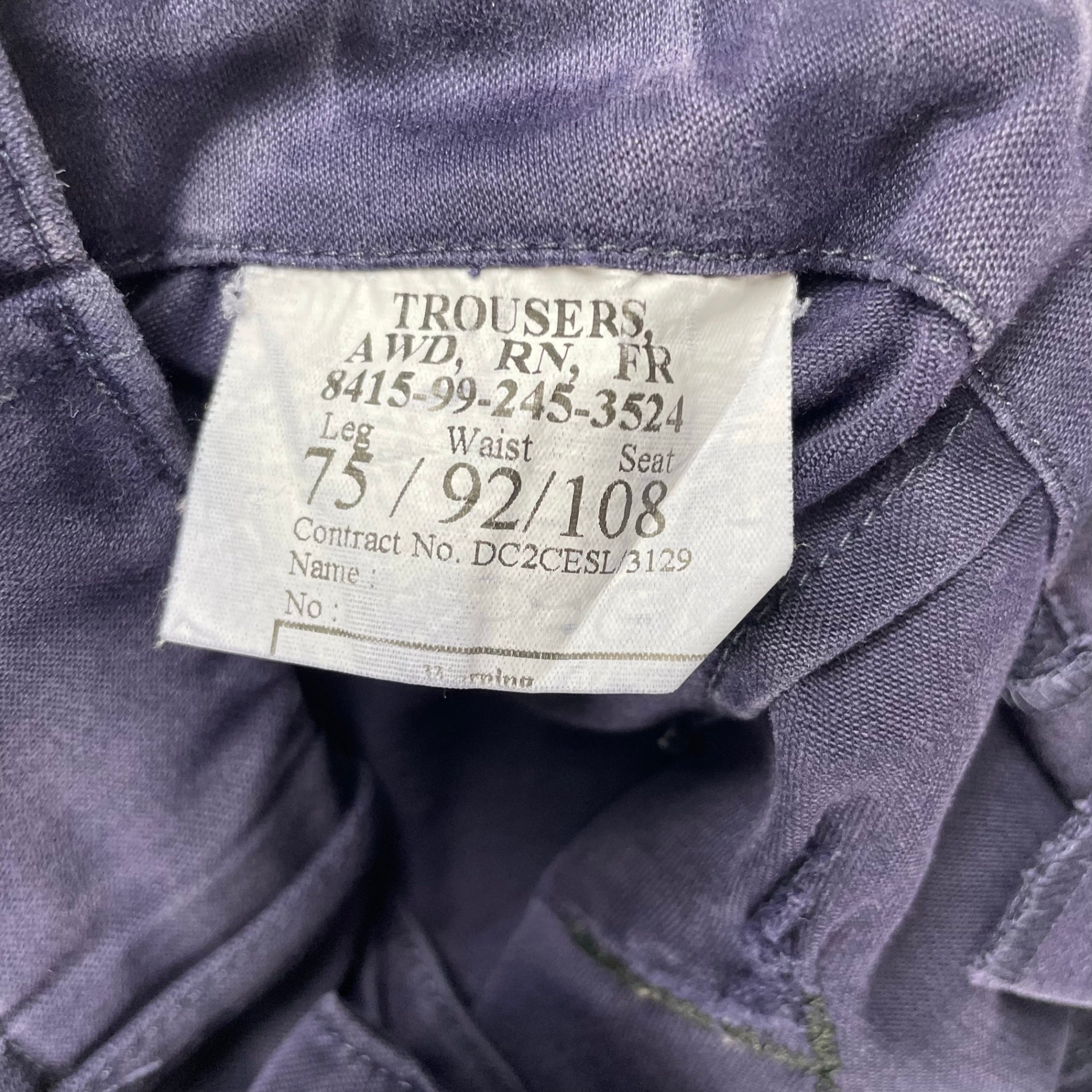 BRITISH ARMY イギリス軍 / マリンカーゴパンツ SIZE：75/92/108