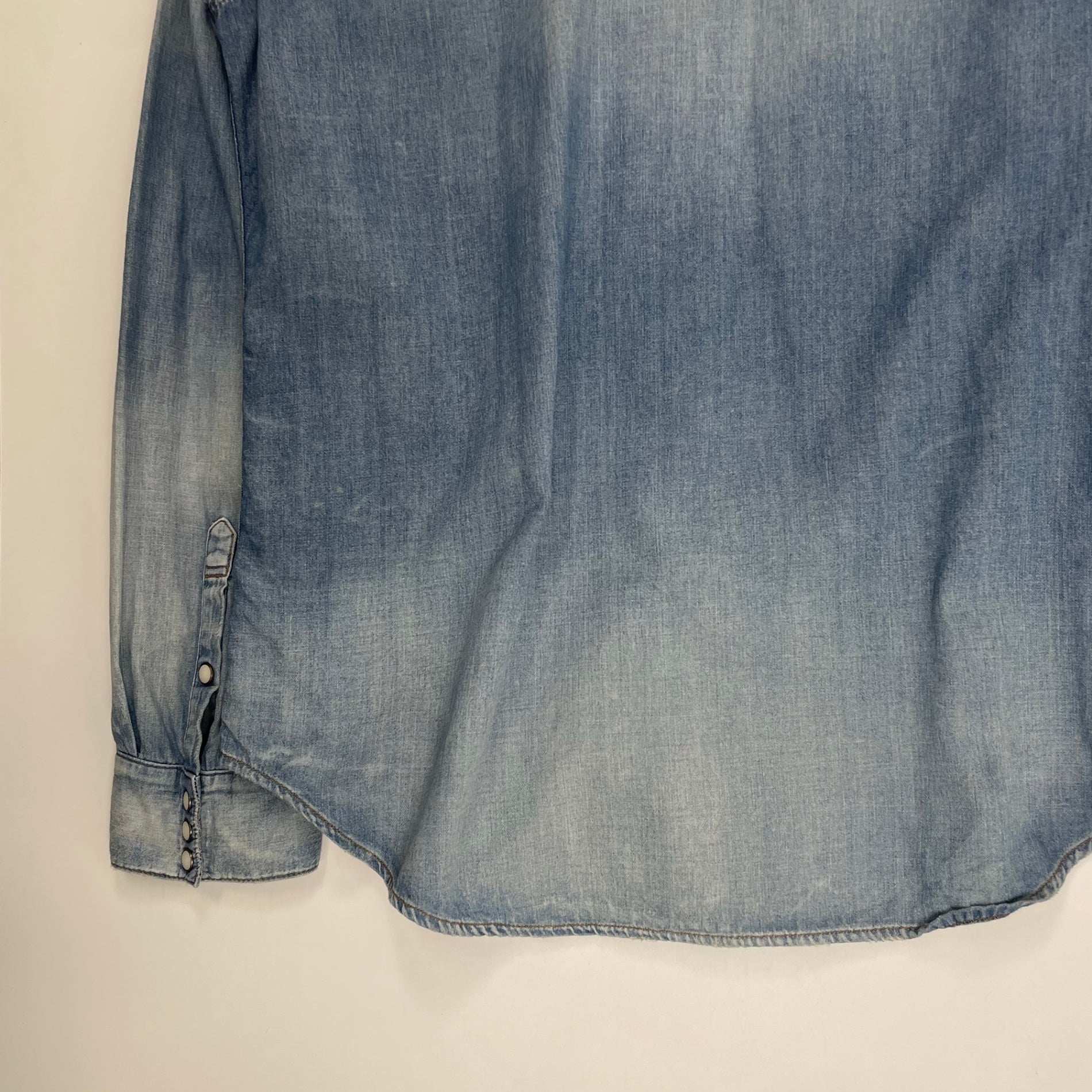 Ron herman ロンハーマン / ヴィンテージ加工 スナップボタンデニムシャツ 参考定価：40,000程度 SIZE:XL