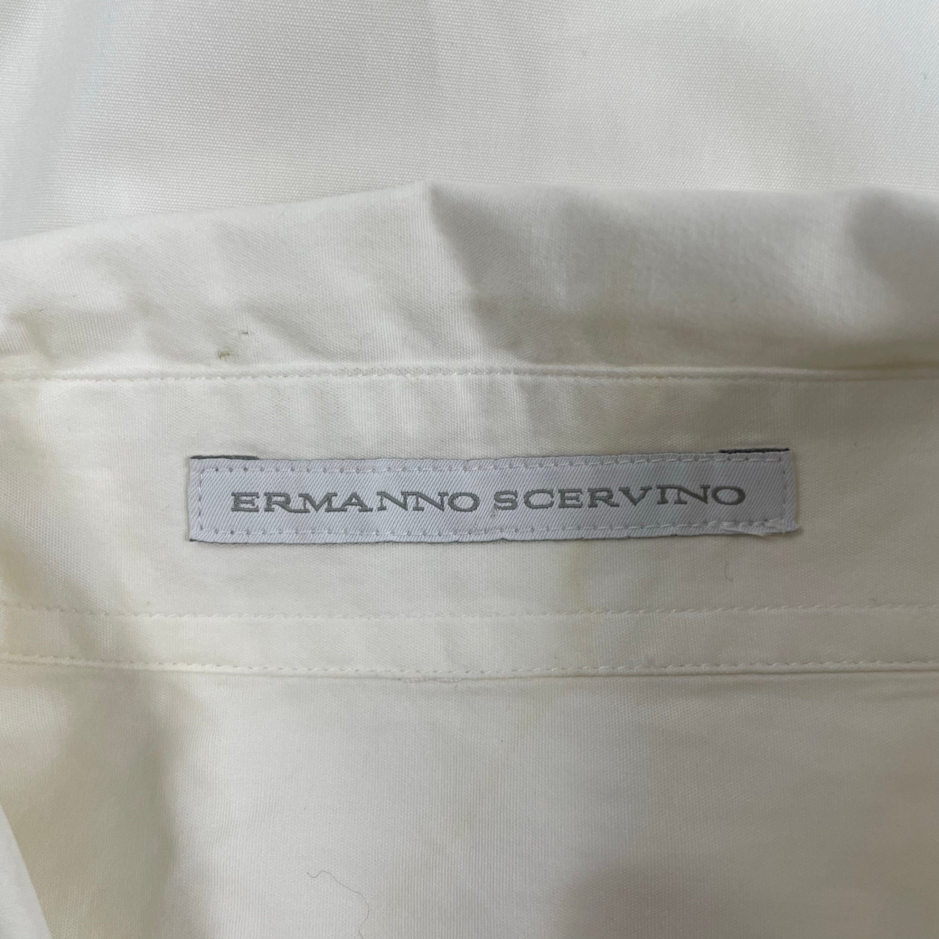 ERMANNO SCERVINO / コットンシルク フリル切替シャツ 参考定価：160,000程度 SIZE:44