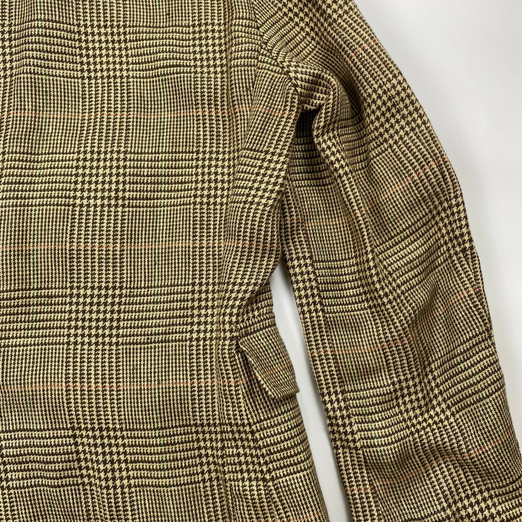 【HARITAGE ICON】 Polo by Ralph Lauren ポロ バイ ラルフローレン / リネン100％ 段返り ツイードジャケット 参考定価：150,000程度 SIZE:36S