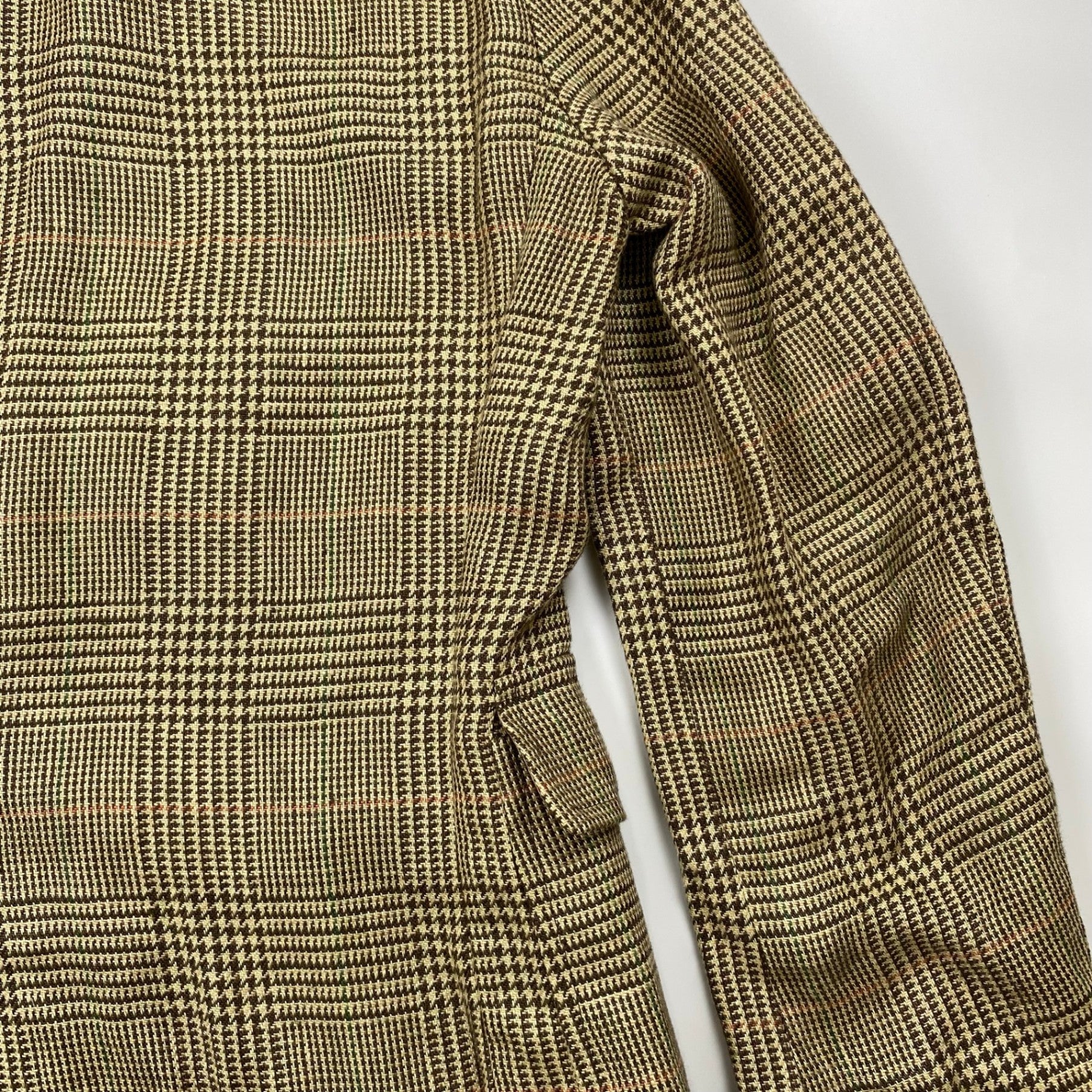 【HARITAGE ICON】 Polo by Ralph Lauren ポロ バイ ラルフローレン / リネン100％ 段返り ツイードジャケット 参考定価：150,000程度 SIZE:36S