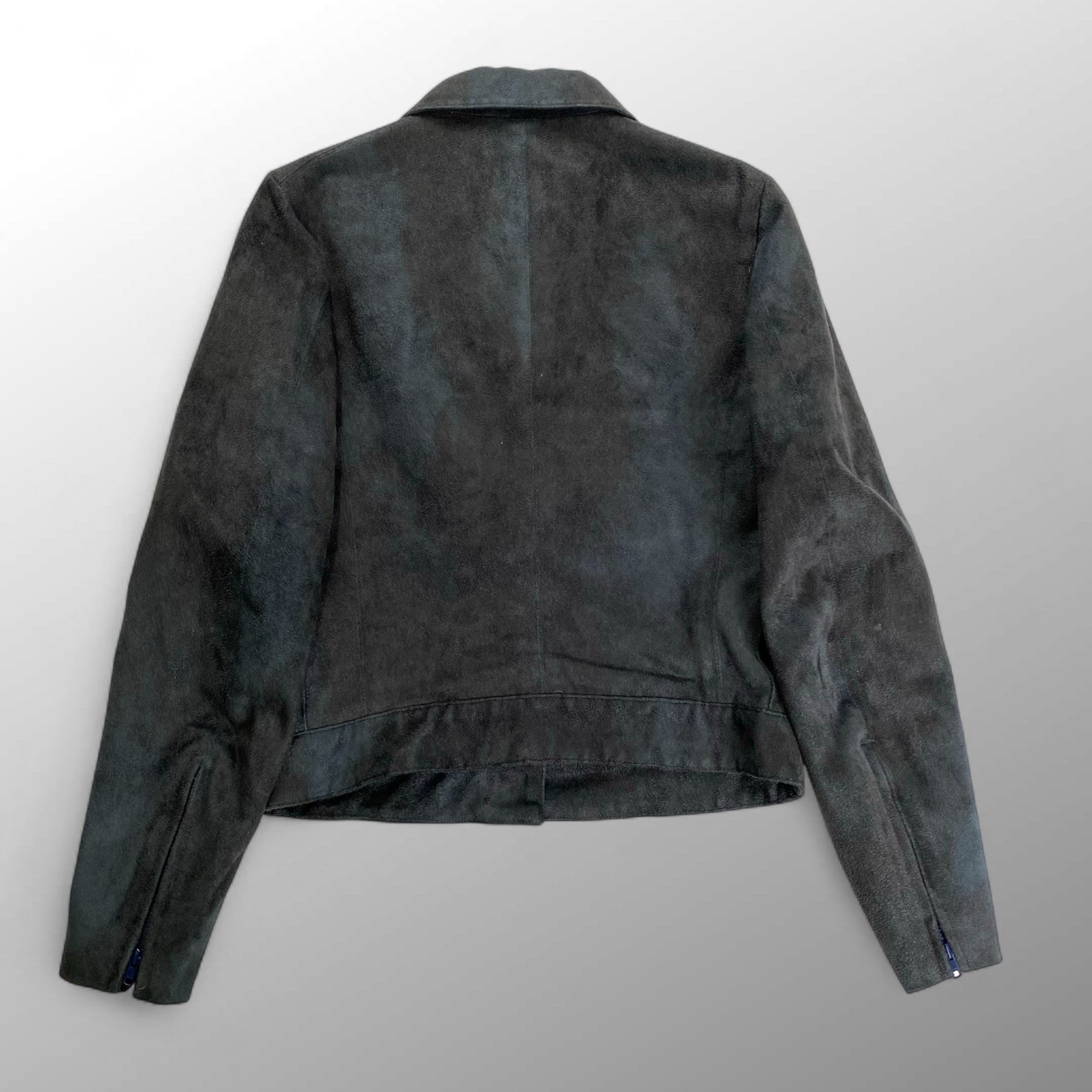 VINTAGE ABAHOUSE アバハウス O・9 18 / 短丈 ダーティ加工 ヴィンテージエコレザージャケット SIZE:2(M程度)