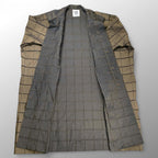 【ユニセックス】 A-POC ABLE ISSEY MIYAKE エイポック エイブル イッセイミヤケ / TYPE-O 002 スチームストレッチ グリッドライトコート ブラウン SIZE：1