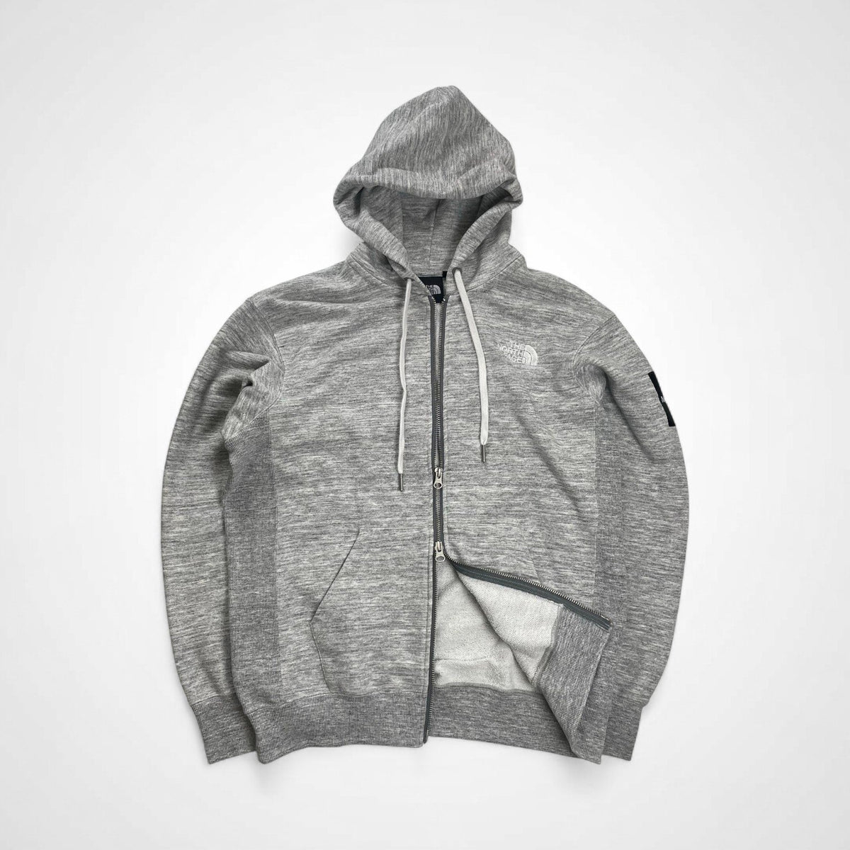 THE NORTH FACE ザ ノースフェイス / SQUARE LOGO FULLZIP ジップアップ パーカー ロゴ 参考定価：13,000+tax SIZE:S