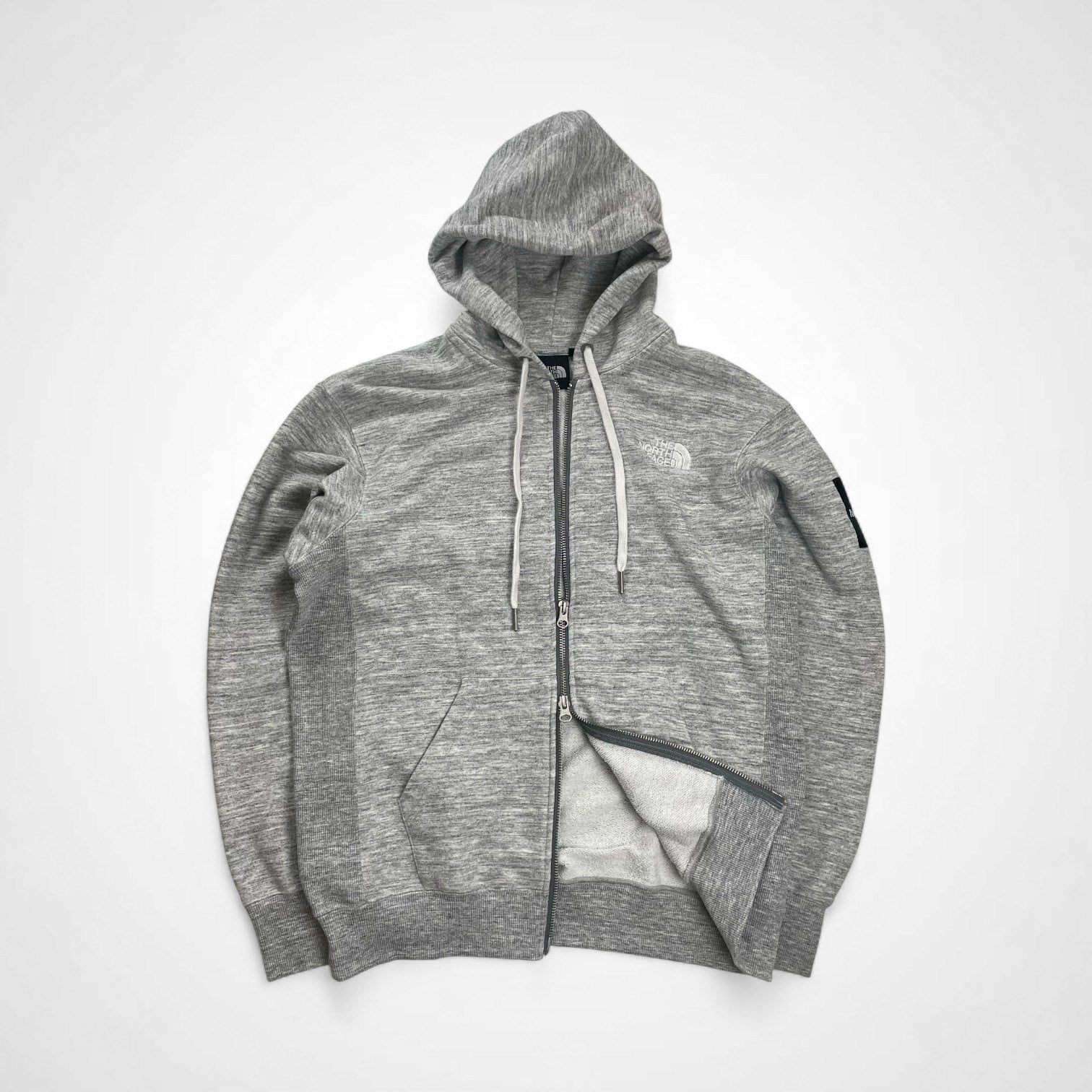 THE NORTH FACE ザ ノースフェイス / SQUARE LOGO FULLZIP ジップアップ パーカー ロゴ 参考定価：13,000+tax SIZE:S