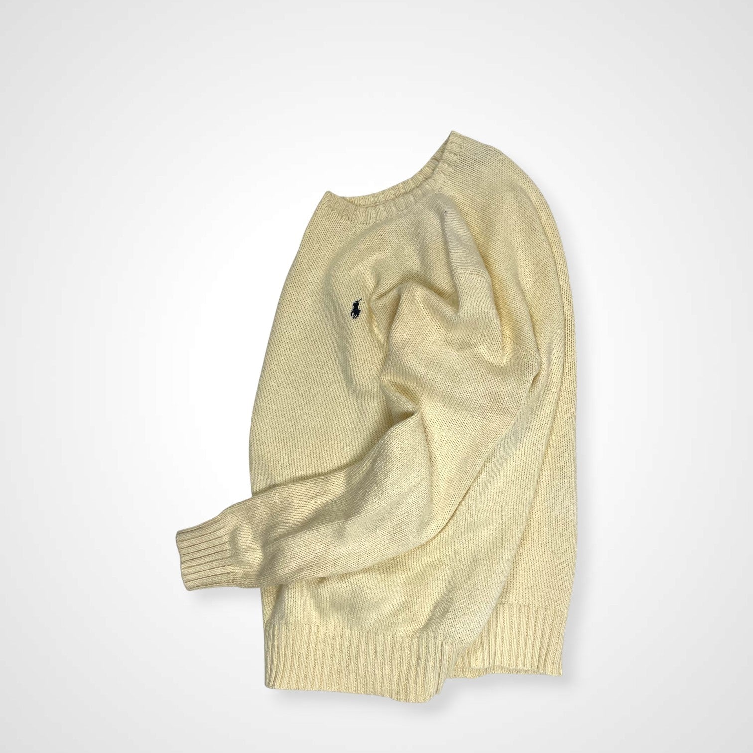 Polo by Ralph Lauren ポロバイラルフローレン / ピマコットン ヴィンテージニット ポニー刺繍 SIZE：M