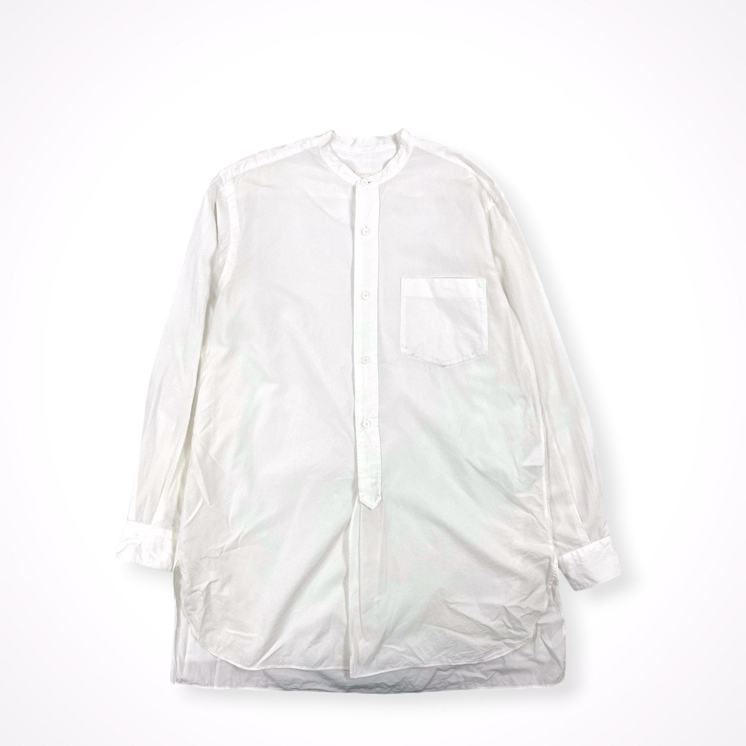COMOLI / バンドカラーシャツ 18SS SIZE:1