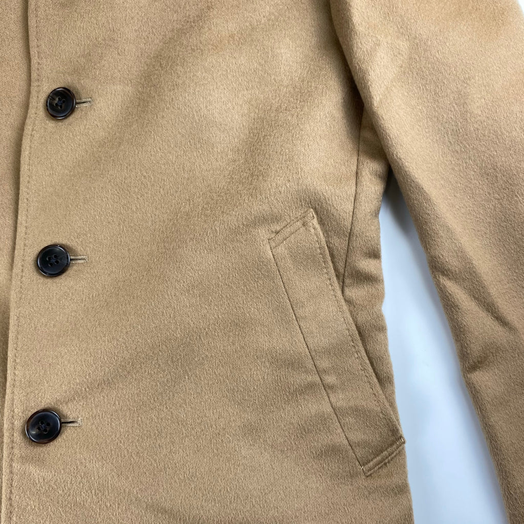 Ermenegildo Zegna社 GINZA YAMAGATAYA仕立て / 最高級ピュアカシミア100％ カシミアコート 水牛ボタン 銀座 老舗テーラー  SIZE：L程度