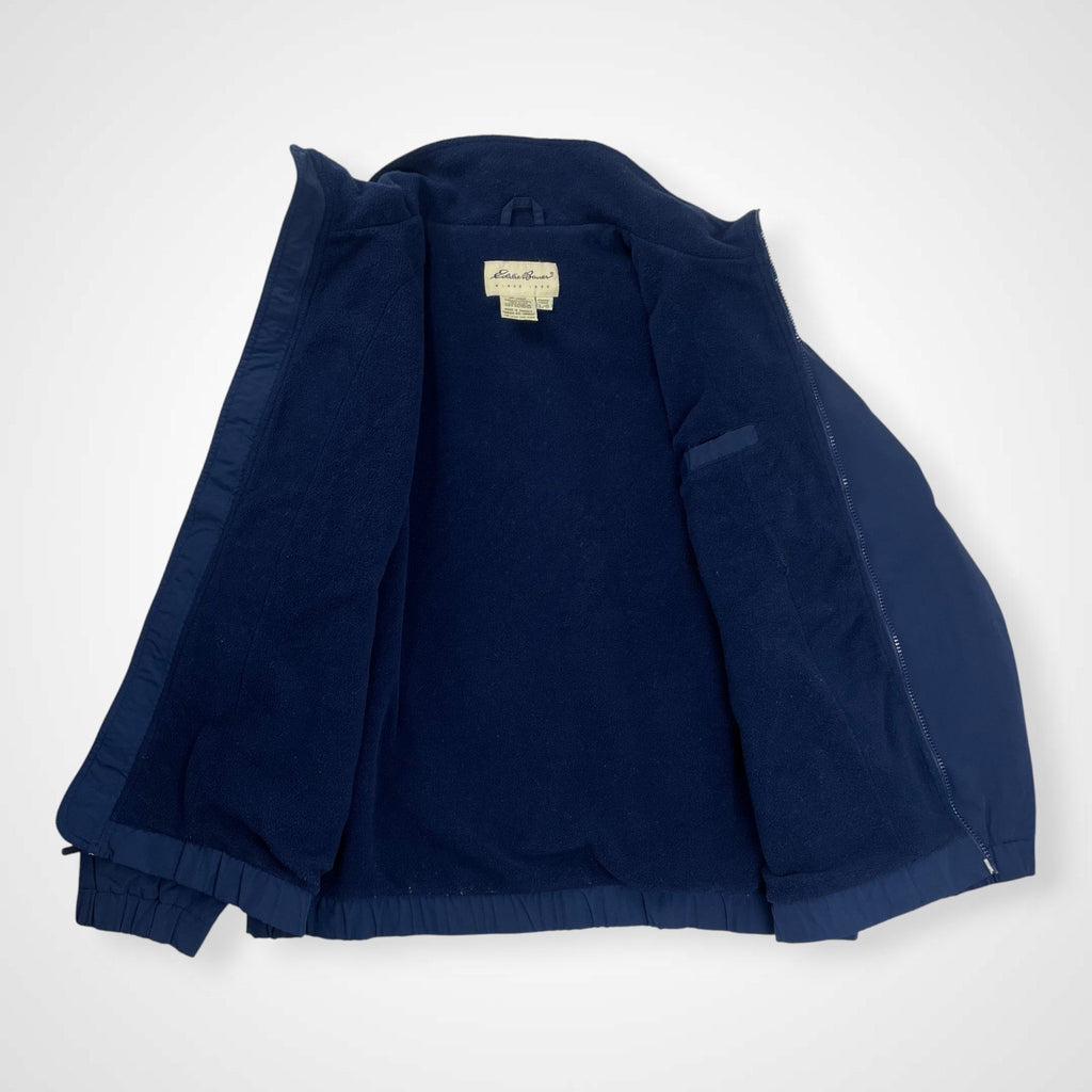 EDDIE BAUER エディーバウアー / 筆記体ロゴ刺繍 シェルジャケット ネイビー SIZE:L