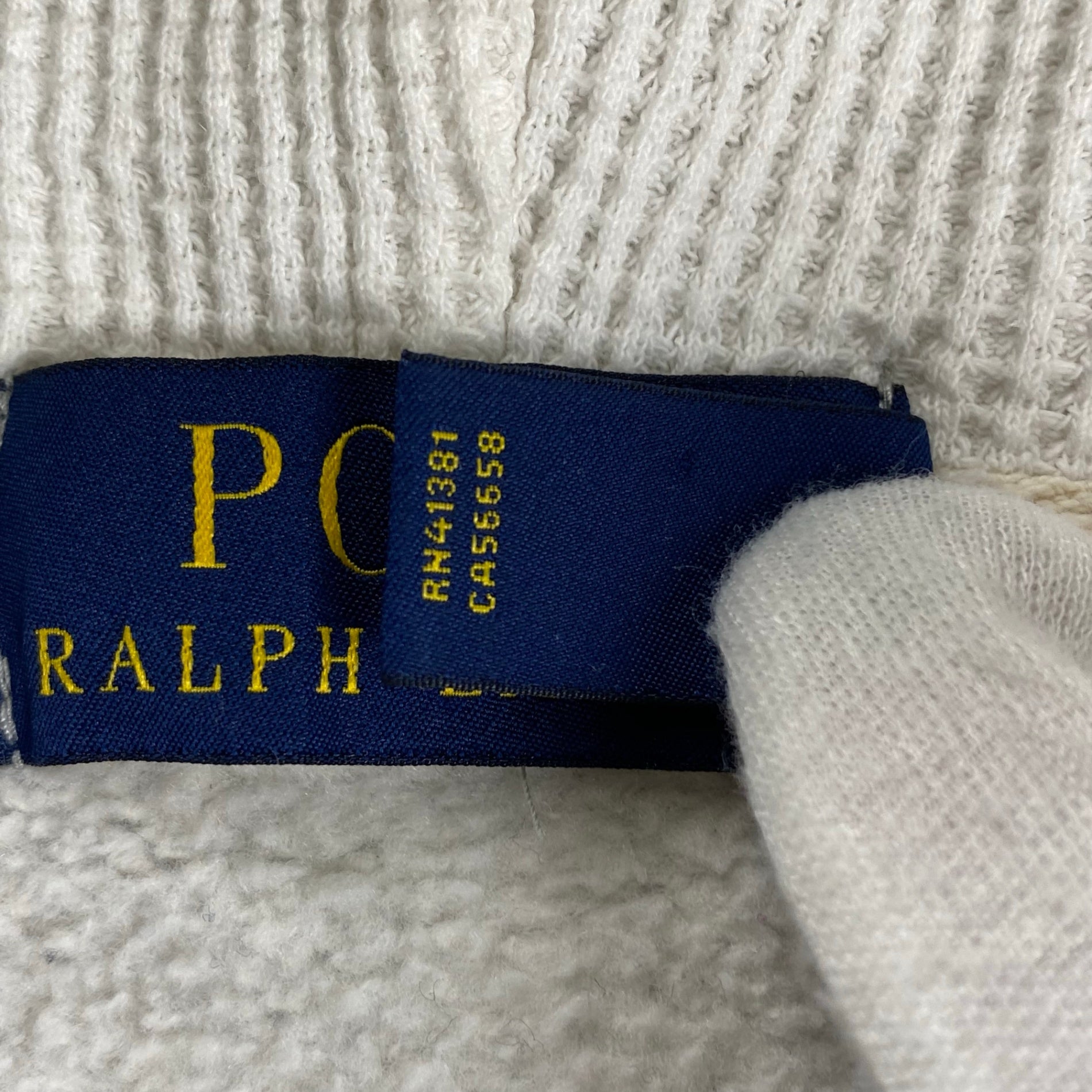 POLO RALPH LAUREN ポロラルフローレン / ジップアップパーカー フードサーマル ポニー刺繍 SIZE：S
