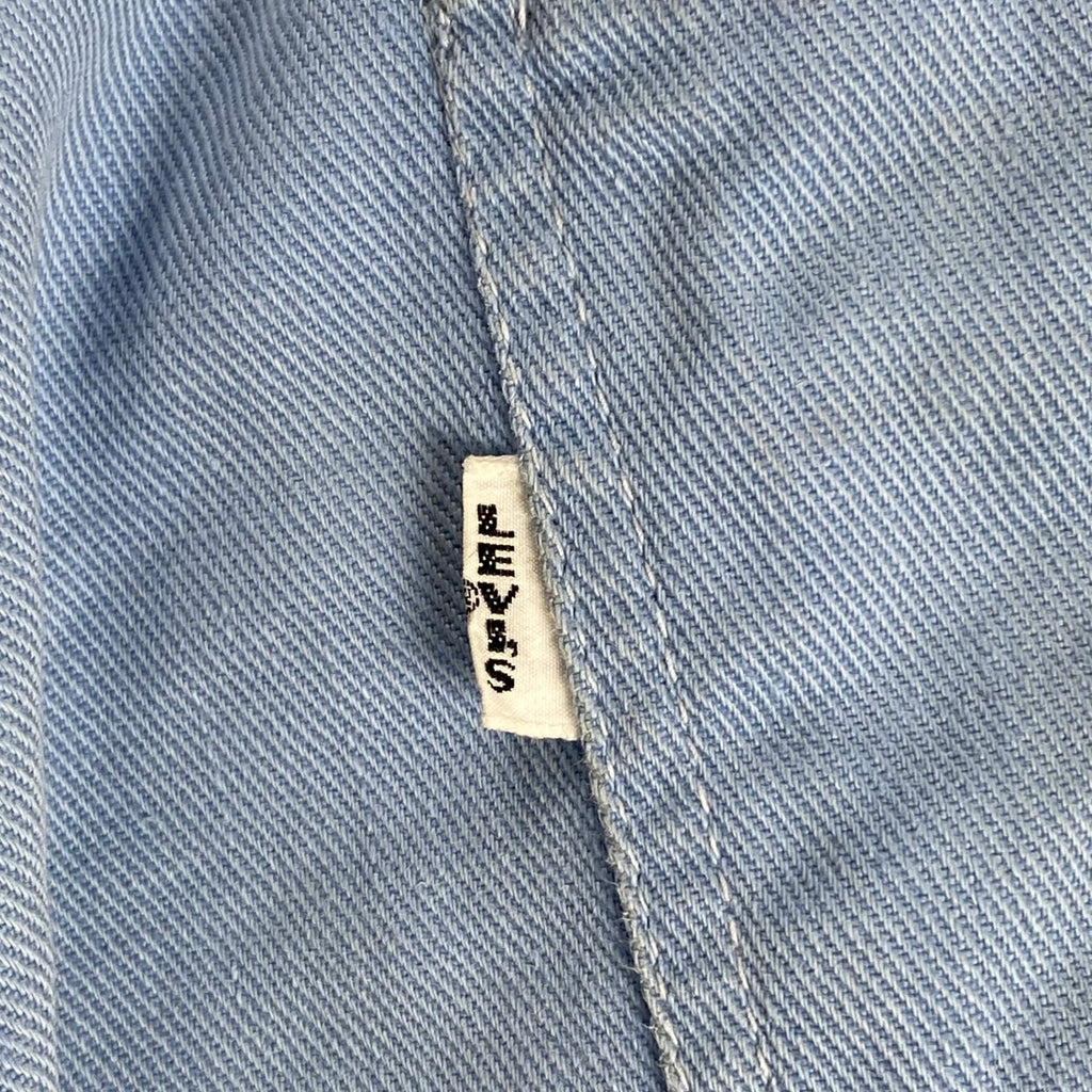 推定60年代 Levi's リーバイス / コットンツイル パンツ 白タブBIG E 片ツメIDEAL ボタン裏点々刻印 ブルー SIZE:W84cm