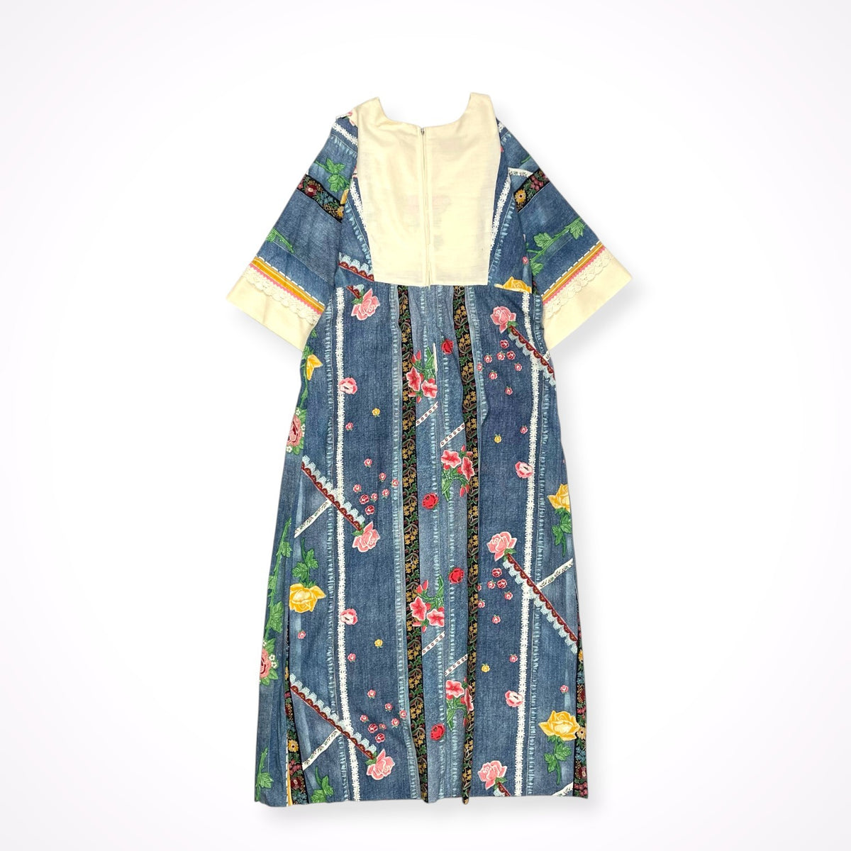 VINTAGE / 70s デニム転写ヴィンテージワンピース SIZE:S