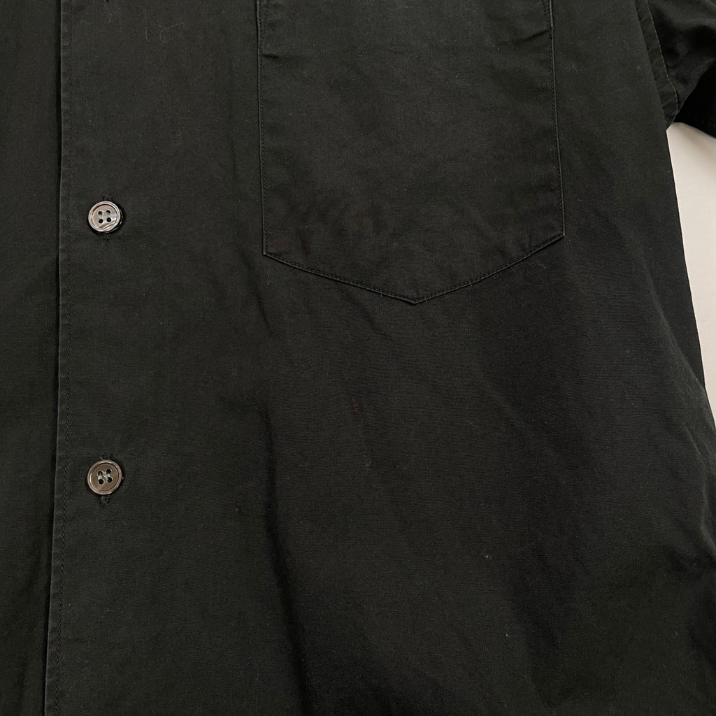 COMME des GARCONS SHIRT コムデギャルソン シャツ / デザインポインテッドカラーシャツ ブラック SIZE：S