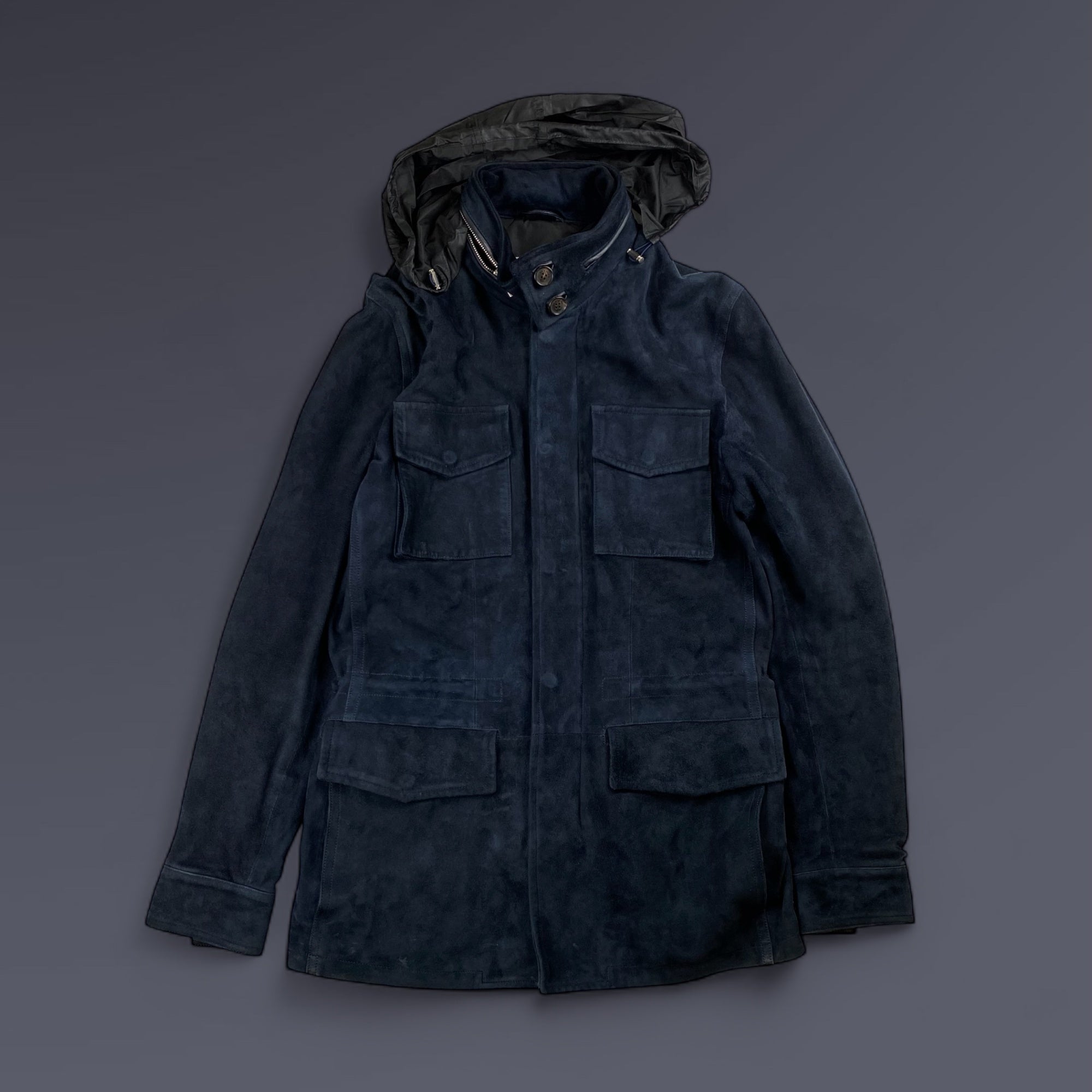 【干場 義雅さん別注】 SANNINO サンニーノ / M-65タイプ ラムレザー スエード ジャケット SIZE：48