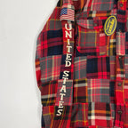 vanson / ヘビーネルチェック パッチワークシャツ 未使用品 参考定価：15,800+tax SIZE:L