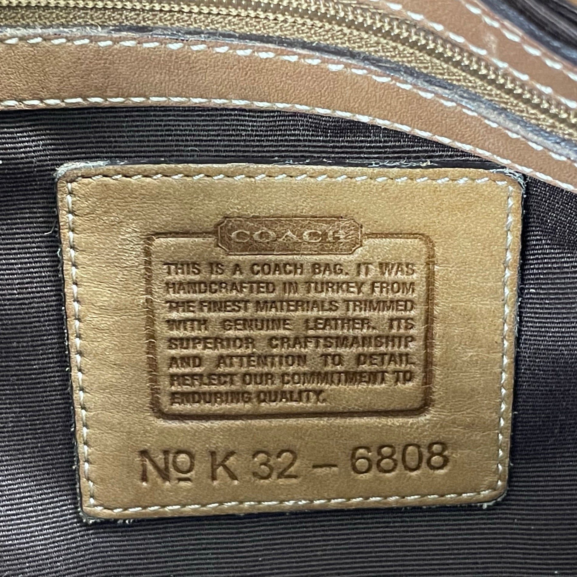 COACH コーチ / ソーホー ミニシグネチャー ワンショルダーバッグ 6808 ブラウン