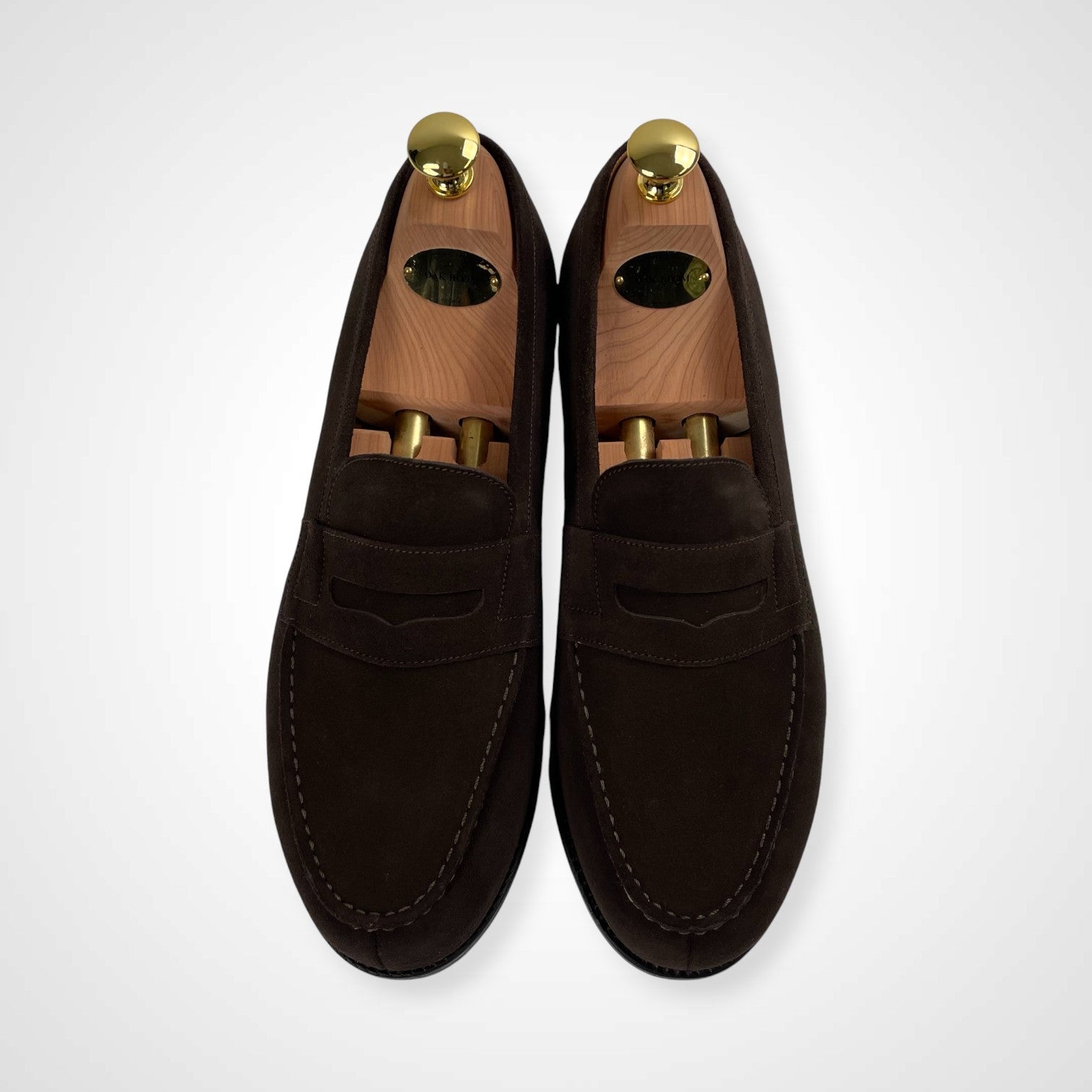 J.M.WESTON ジェイエムウエストン / 180シグネチャースウェードローファー OAK ROOMシューツリー付 極美品 参考定価：142,000+tax SIZE：7/D(27cm程度)