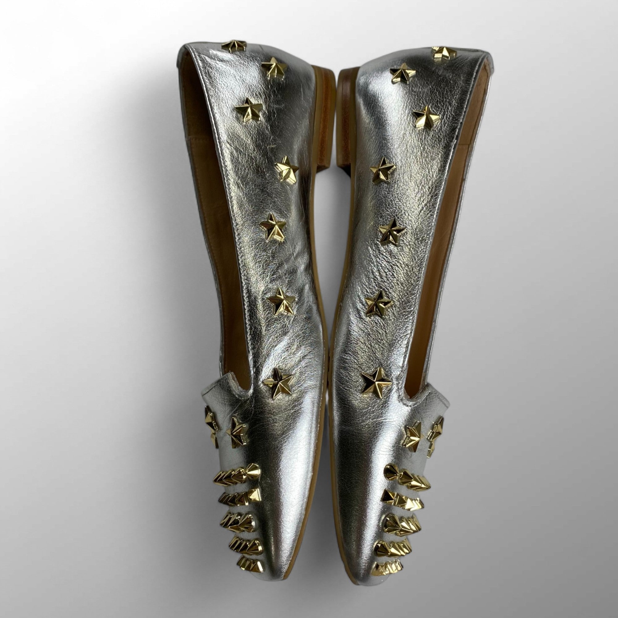 ras ラス / スタッズスクエアトウパンプス 参考定価：40,000程度 SIZE:24cm程度