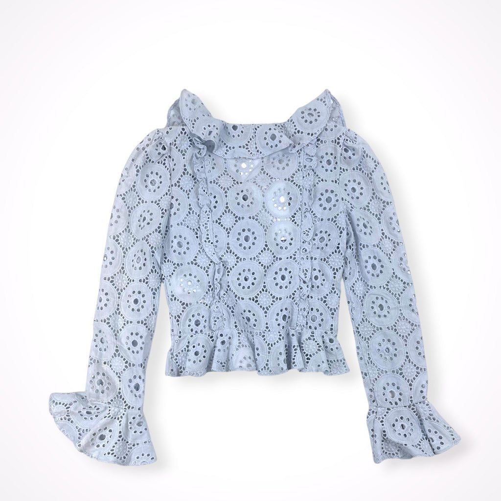 ISABELLE BLANCHE イザベルブランシュ / カットワークレースブラウス 参考定価：39,000+tax SIZE:XXS