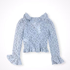 ISABELLE BLANCHE イザベルブランシュ / カットワークレースブラウス 参考定価：39,000+tax SIZE:XXS