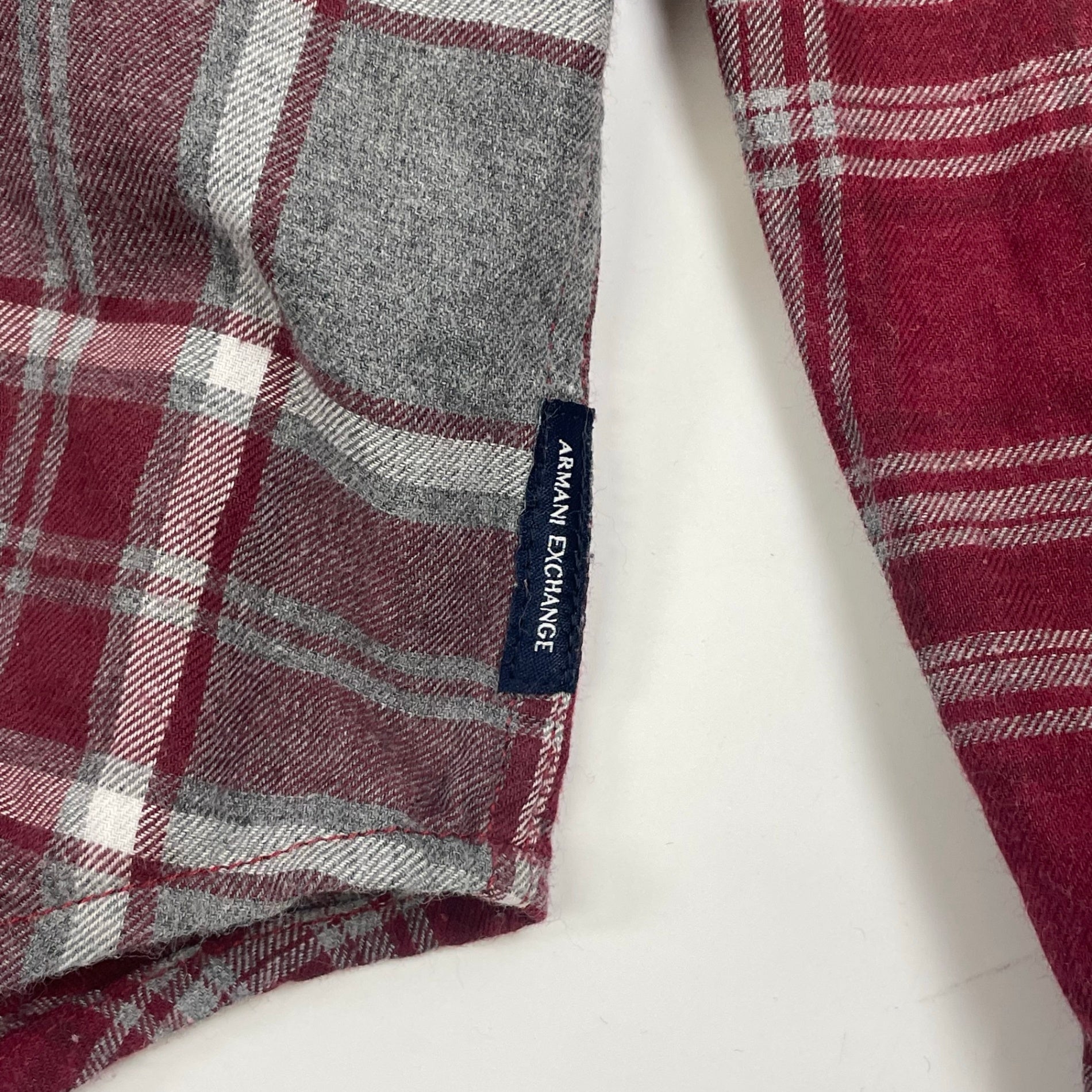 ARMANI EXCHANGE アルマーニ エクスチェンジ / グラデーションチェックシャツ 参考定価：25,000程度 SIZE：M