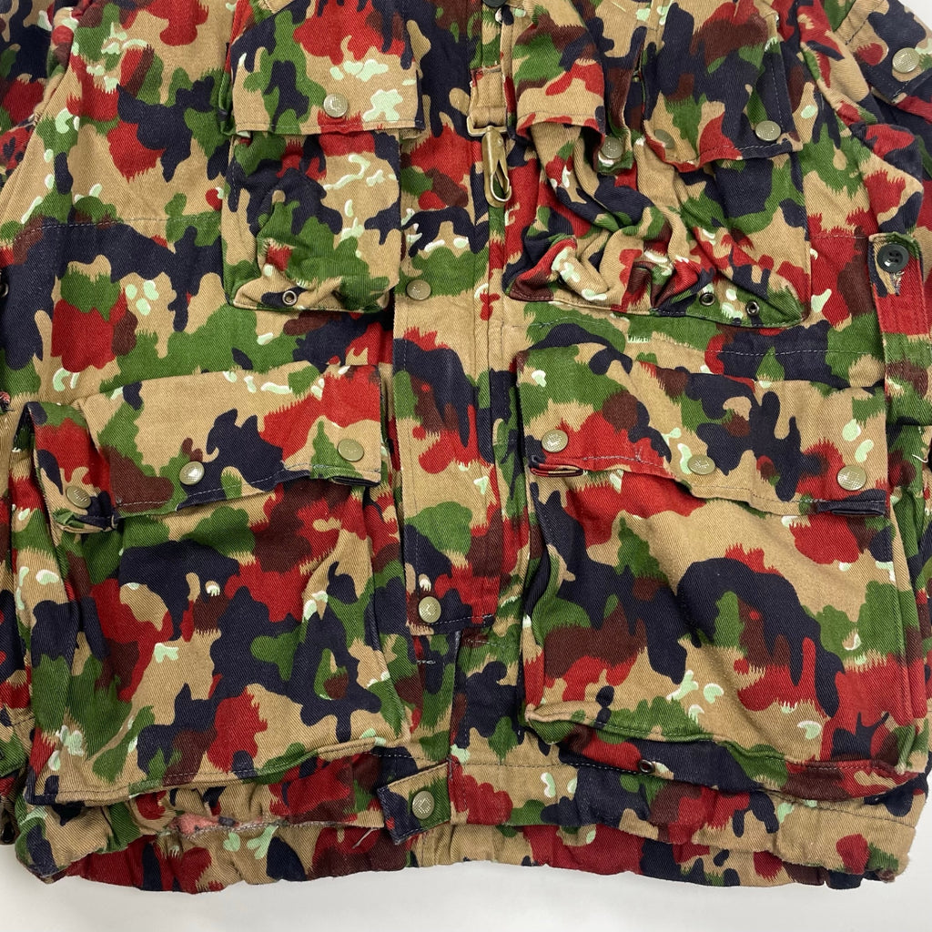 70s VINTAGE ヴィンテージ / スイス軍M60アルペンカモジャケット 山岳部隊 SIZE：L程度