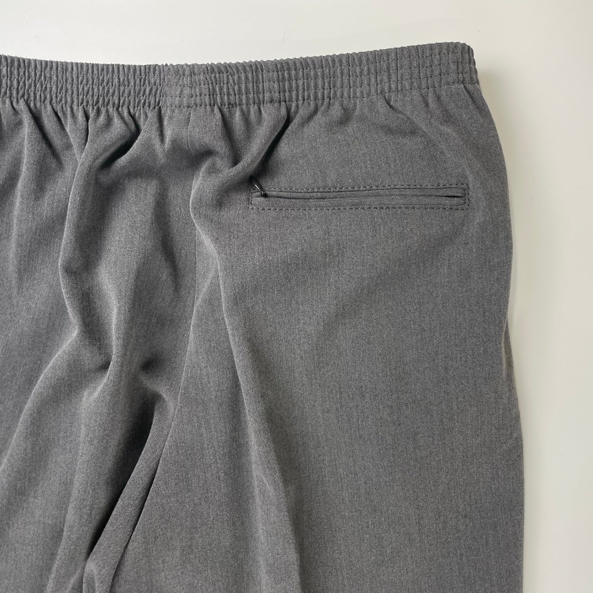 CellarDoor セラードアー / ポリエステル イージースラックス グレー MADE IN ITALY 参考定価：25,000+tax SIZE:46