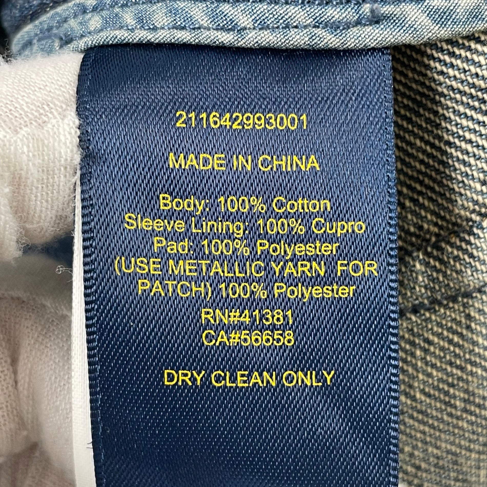 POLO RALPH LAUREN / ダブルブレストデニムブレザー 参考定価：60,000程度 SIZE:4