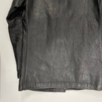 EURO VINTAGE ユーロヴィンテージ / 6-70s フレンチレザーカーコート ステアハイド デニム裏地 SIZE:M程度