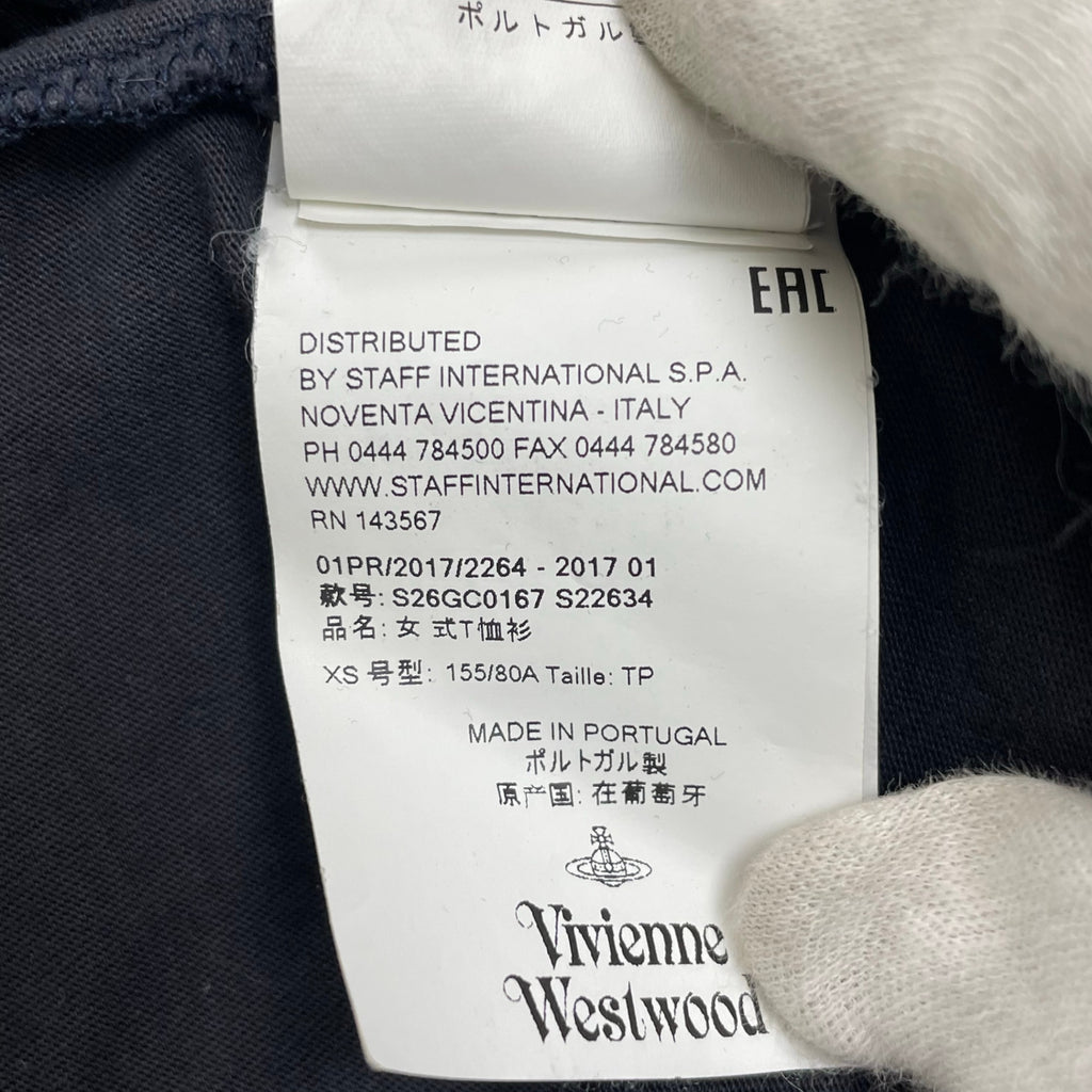 vivienne westwood ヴィヴィアン ウエストウッド / GAIA THE ONLY ONE TEE オーブプリント 変形Tシャツ SIZE:XS