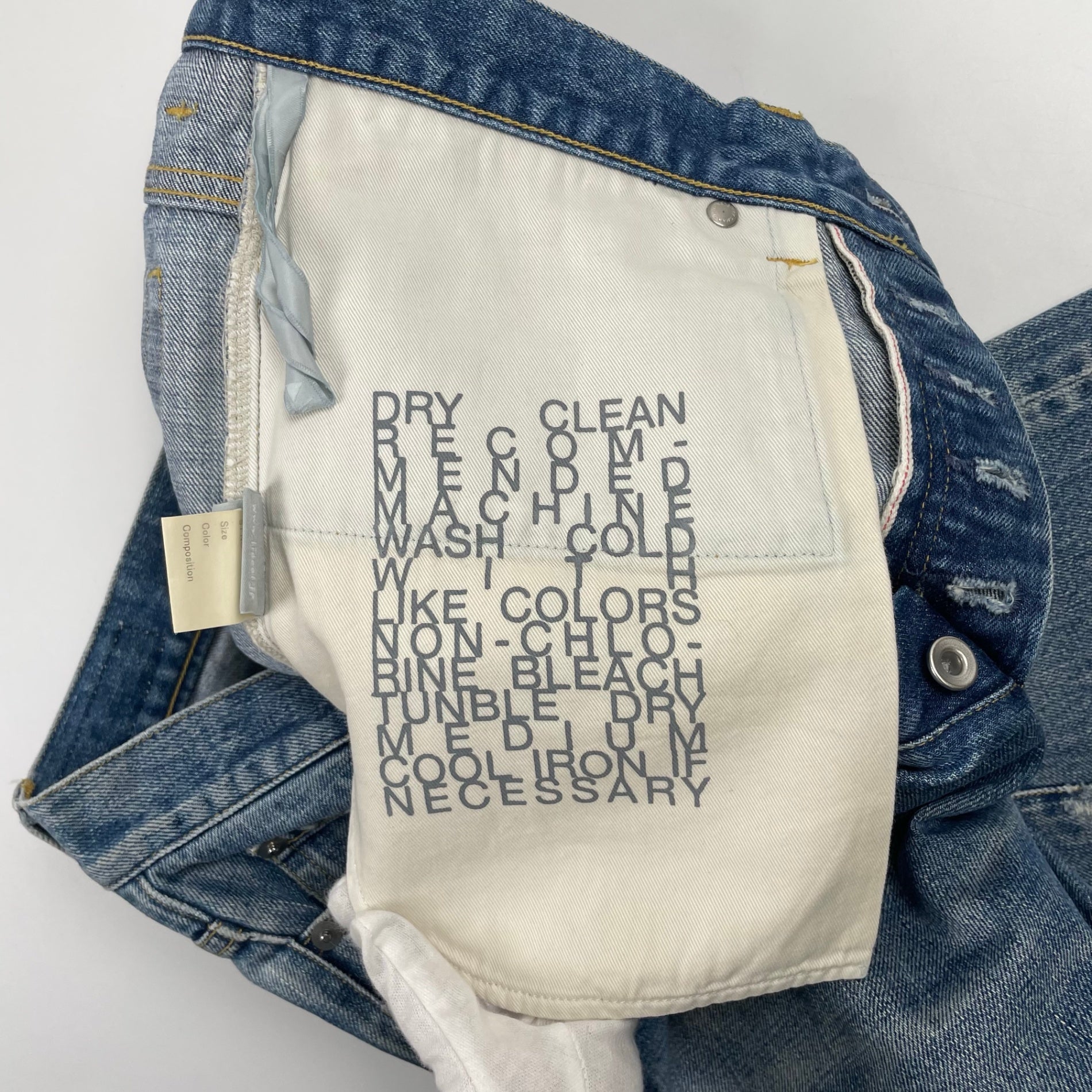 lideal リディアル / Prismダメージ加工デニムパンツ 参考定価：20,000程度 SIZE:W85